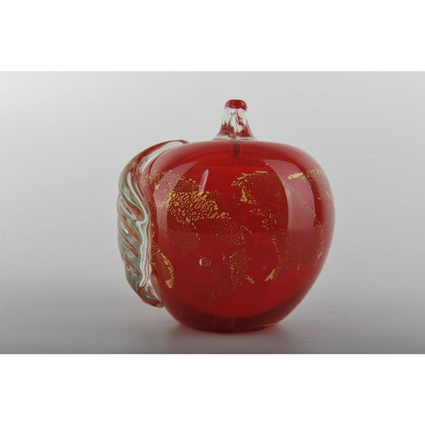 Glass Decoration of Red Apple