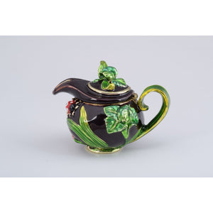 Teapot with a Ladybug and a Dragonfly by Keren Kopal