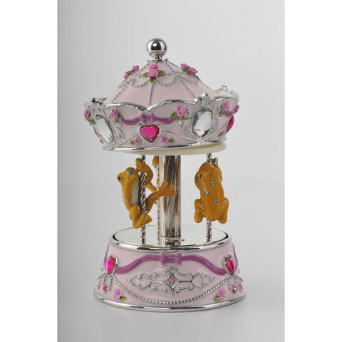 Valentine's Frogs Carousel Faberge Style by Keren Kopal