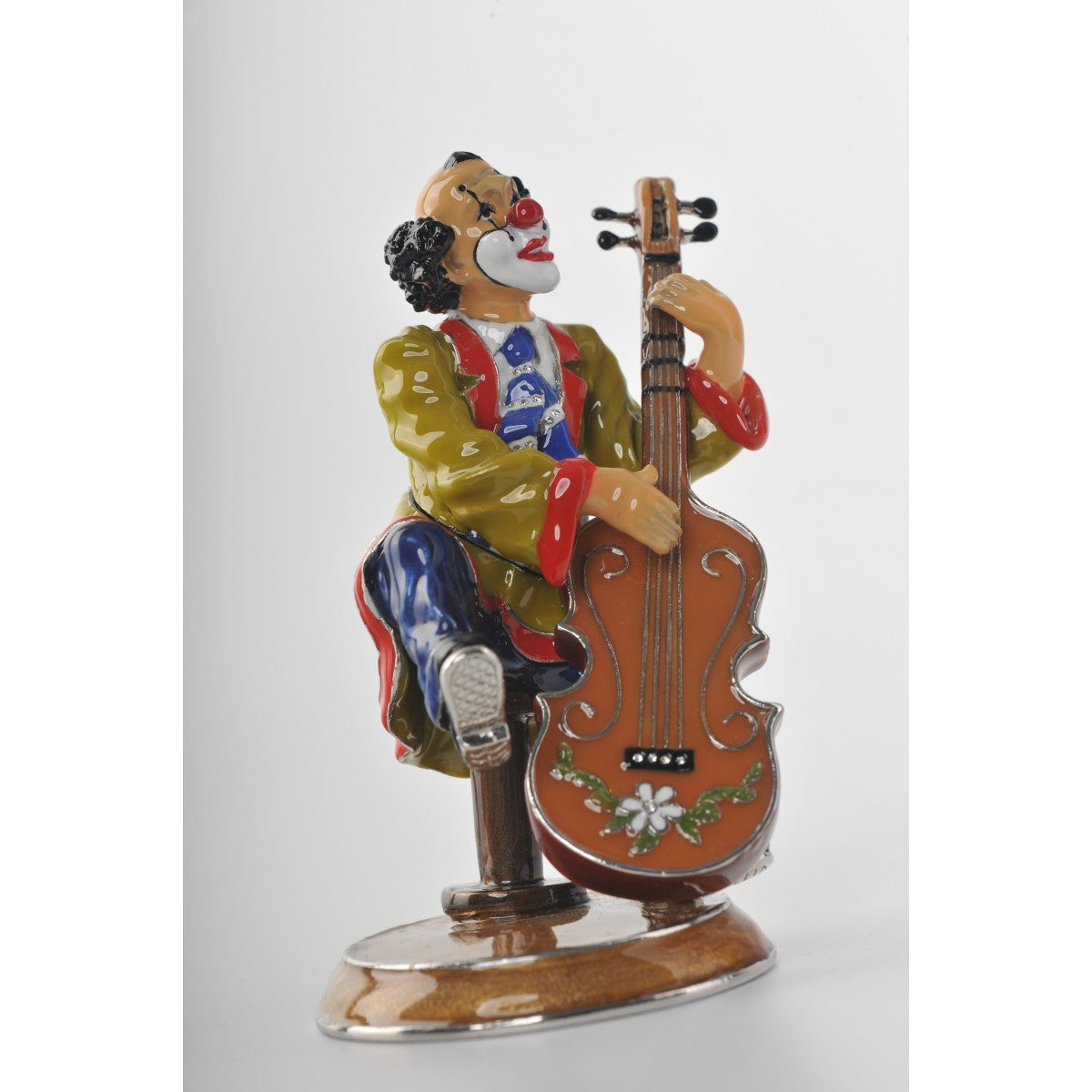 Circus Clown playing cello by Keren Kopal