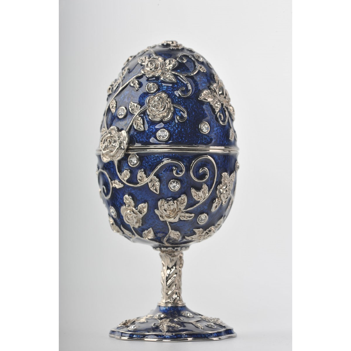 Faberge egg with blue frog by Keren Kopal