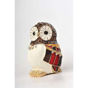 Valentine's Owl Trinket Box Decorated Swarovski Keren Kopal