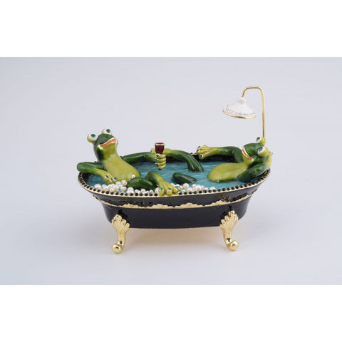 Frogs Bath Trinket Box by Keren Kopal