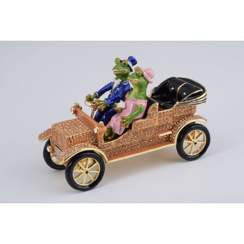 Mr. & Mrs. Frog Car Trinket Box by Keren Kopal