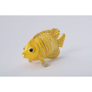 Yellow Fish Trinket Box by Keren Kopal