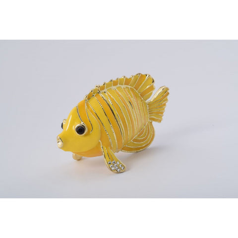 Yellow Fish Trinket Box by Keren Kopal