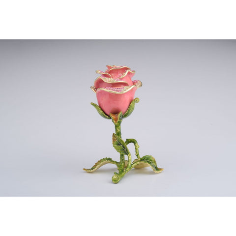 Pink Rose Trinket Box by Keren Kopal