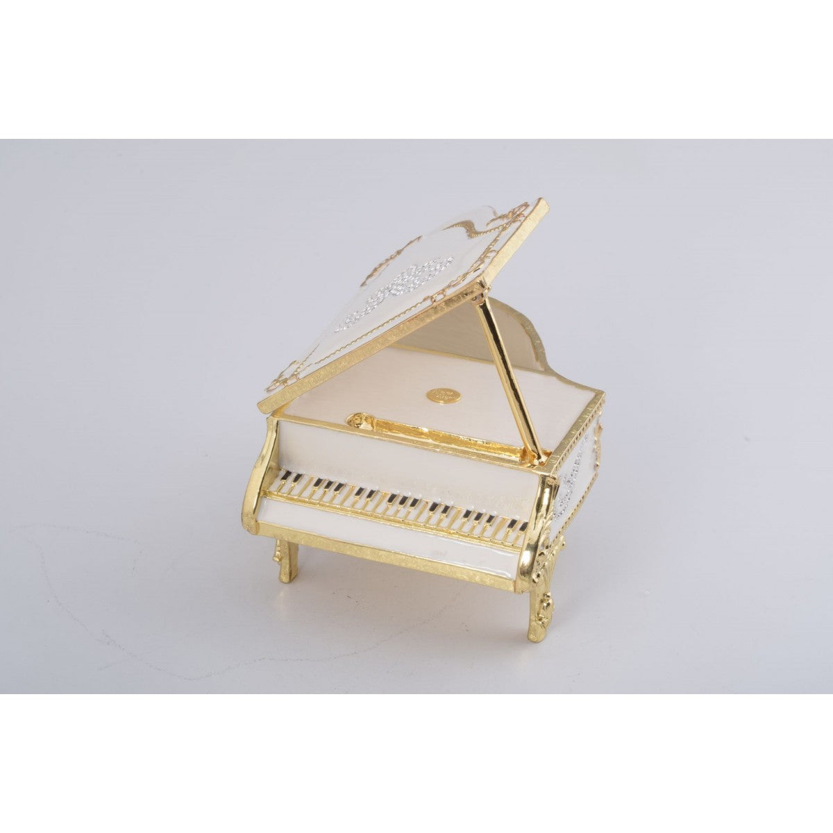 White Piano Trinket Box by Keren Kopal