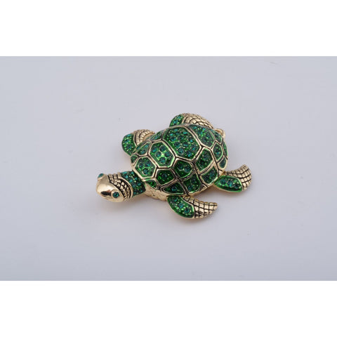 Green Sea Turtle Trinket Box by Keren Kopal