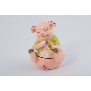 Chinese Zodiac Pig Trinket Box by Keren Kopal