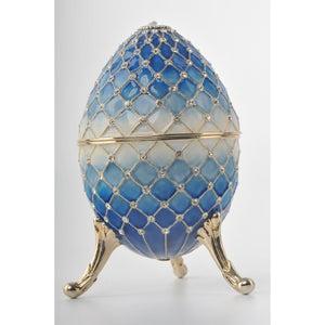Blue Faberge egg by Keren Kopal