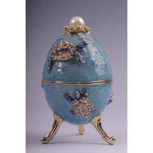 Faberge egg with turtles by Keren Kopal