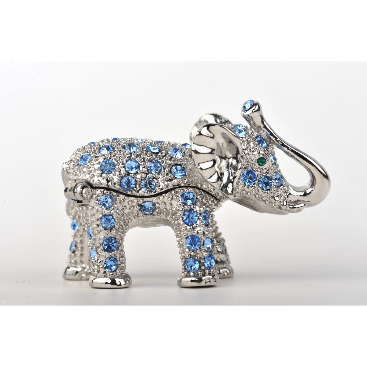 Silver & Blue Elephant by Keren Kopal