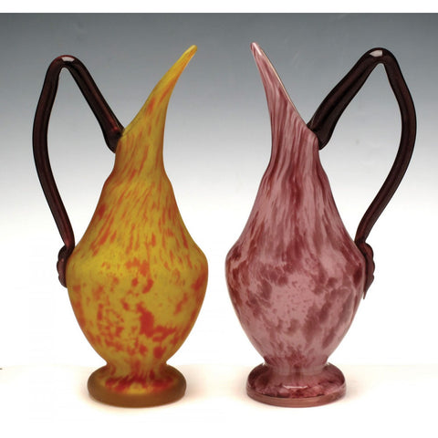 Schneider glass ewers