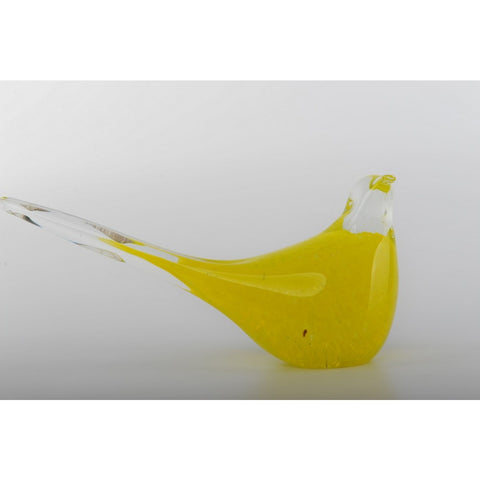 Glass Decoration of Yellow Bird