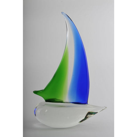Glass Decoration of Sailing Boat