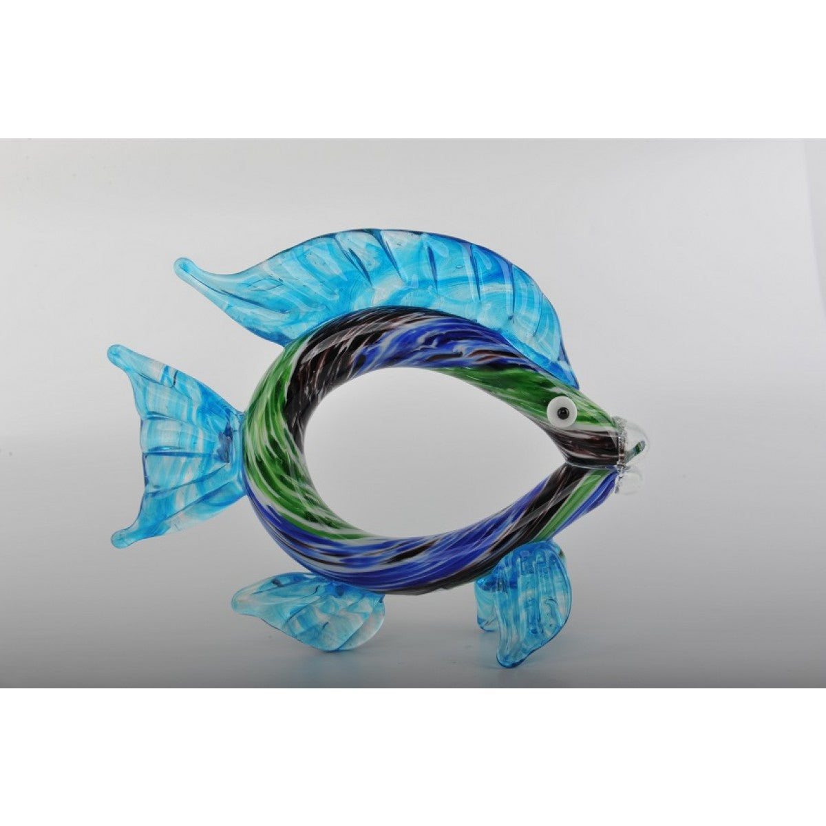 Glass Decoration of Blue & Green Fish