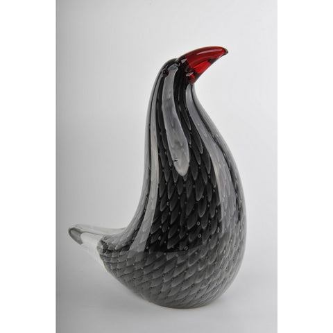 Glass Decoration of Black Bird