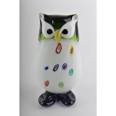 Glass Decoration of Colorful Owl