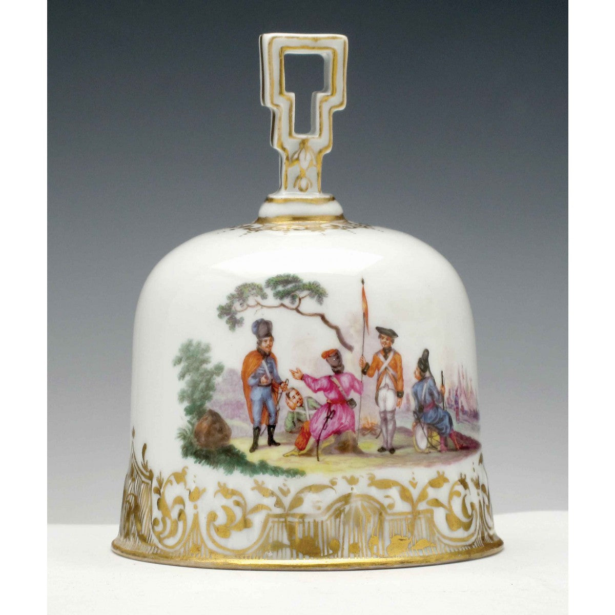 A Meissen Porcelain Table Bell