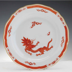 Red Dragon Meissen Porcelain Plate