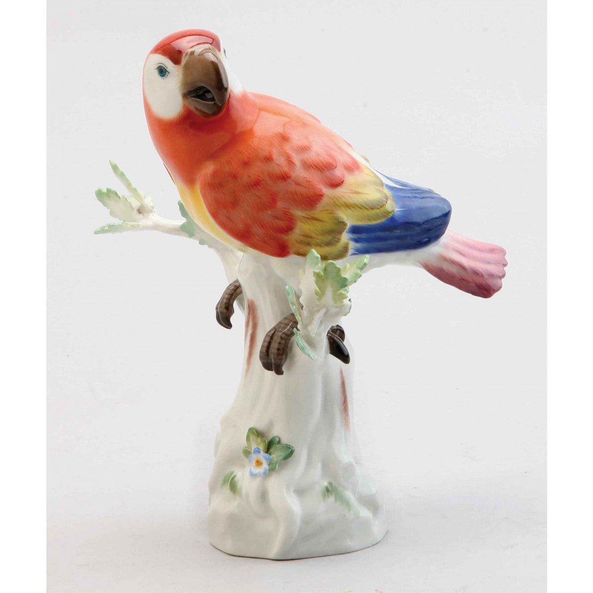 A Meissen Porcelain Red Parrot