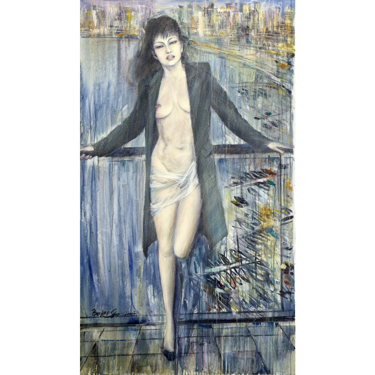 Half Naked Woman by Boris Vinokurov
