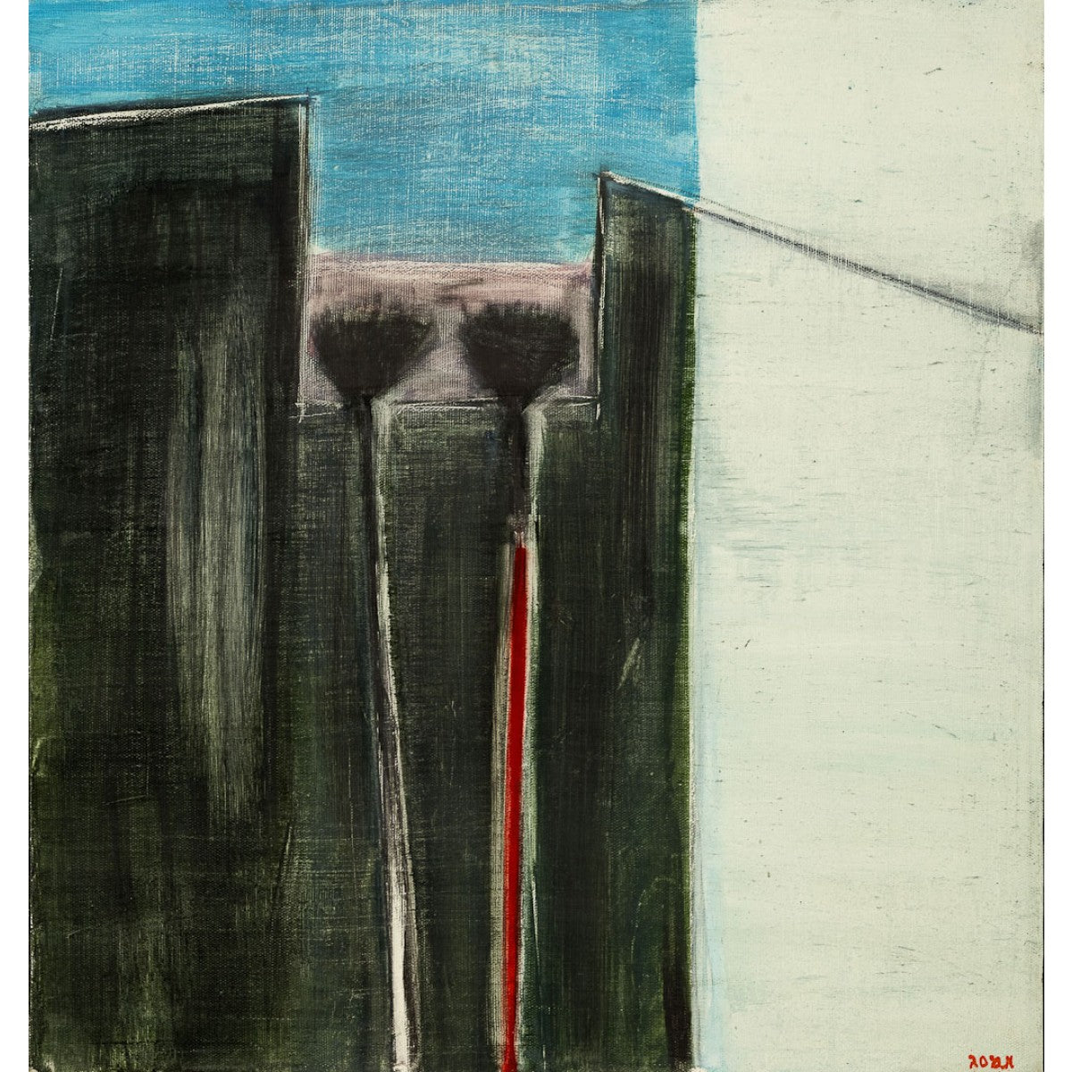 Two Sticks by Aharon Messeg