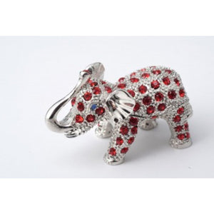 Silver & Red Elephant by Keren Kopal