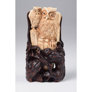 Mammoth Ivory- Couple of Owls