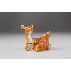 Bambi Faberge Styled Trinket Box by Keren Kopal