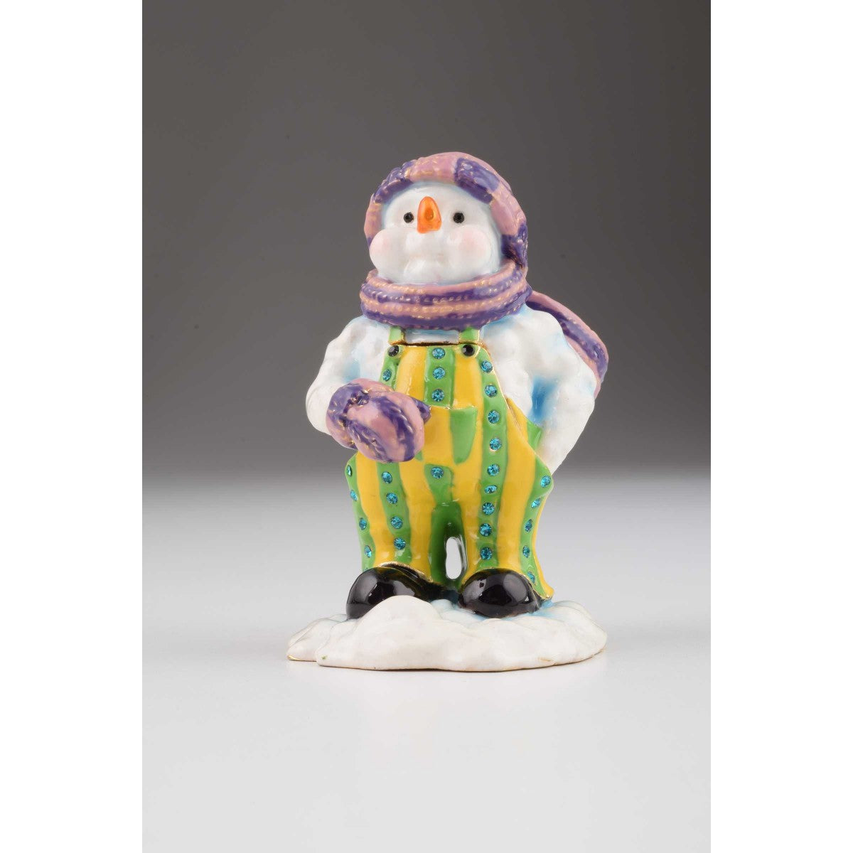 Snowman Faberge Styled Trinket Box by Keren Kopal