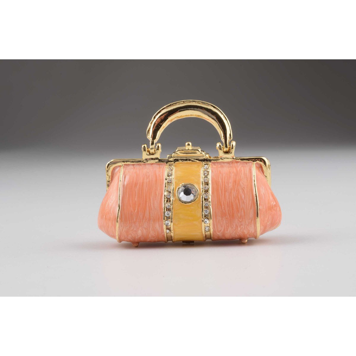 Pink Handbag Faberge Styled Trinket Box by Keren Kopal