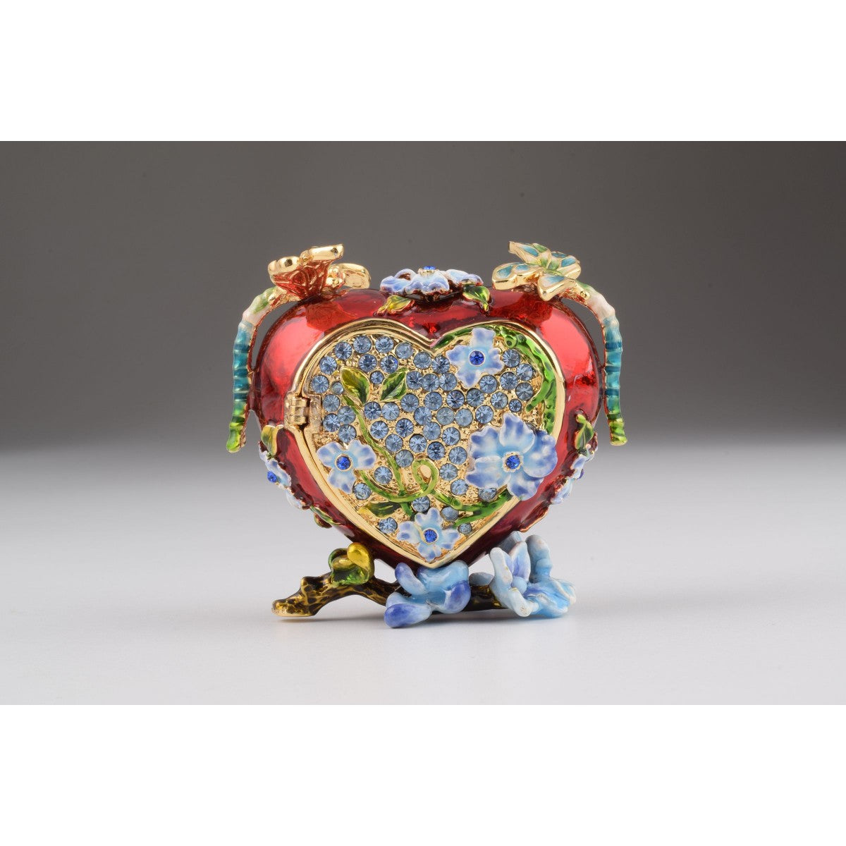 Heart Faberge Styled Trinket Box by Keren Kopal