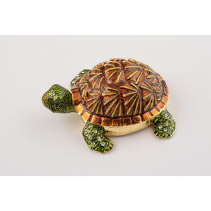 Turtle Faberge Styled Trinket Box by Keren Kopal