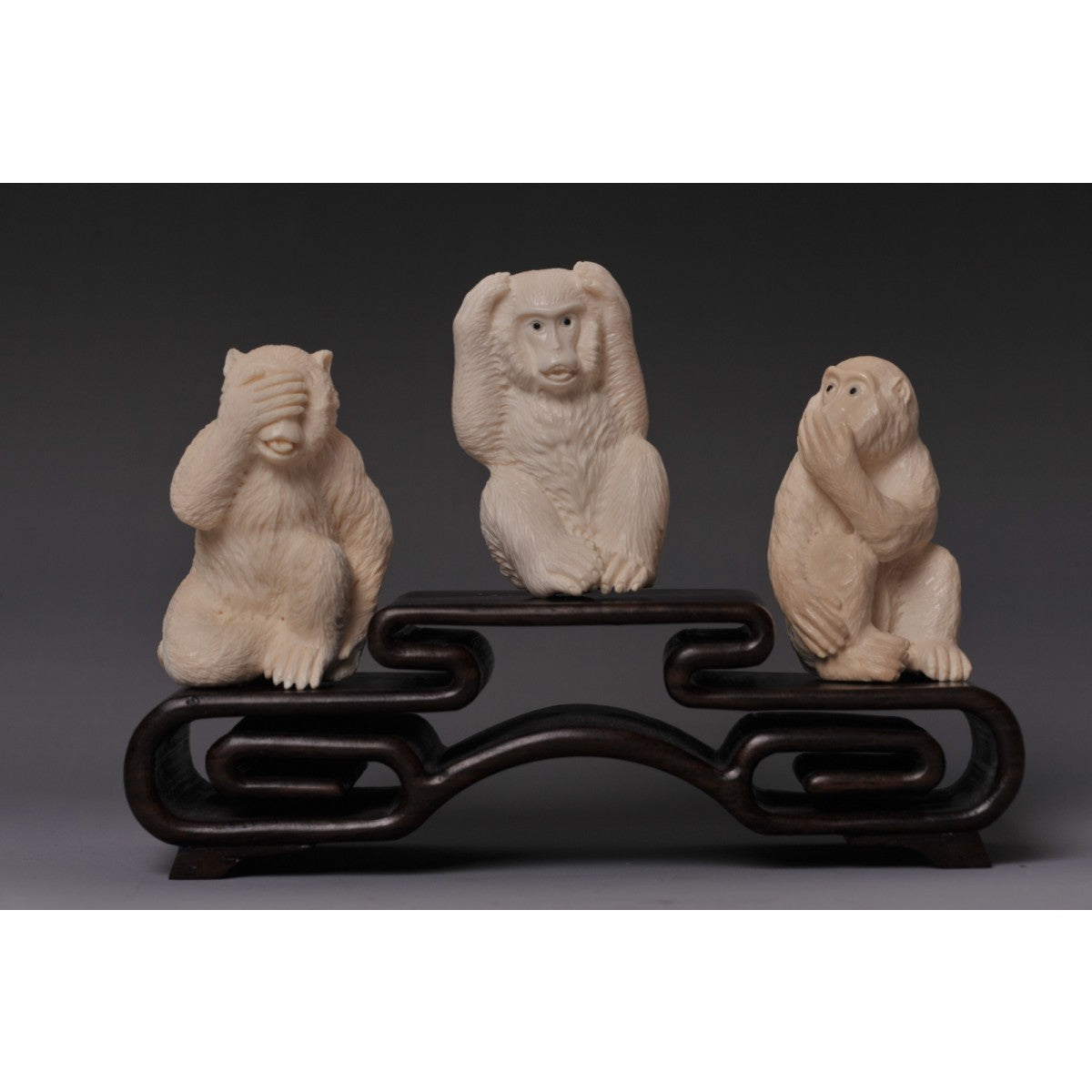 Mammoth Ivory- Three Wise monkeys