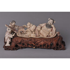 Mammoth Ivory- Teacher with Students and Goose