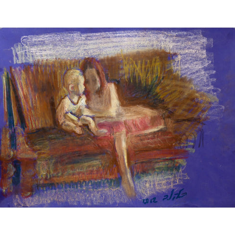 Sisters on a Couch by Leonid Balaklav